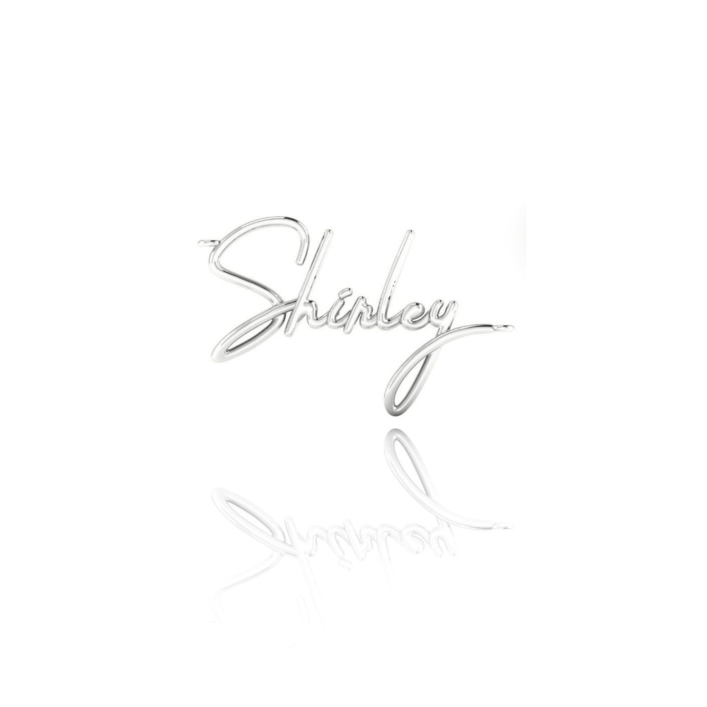 Own Your Name Bracelet – Zodiac Silver with Hammered Chain