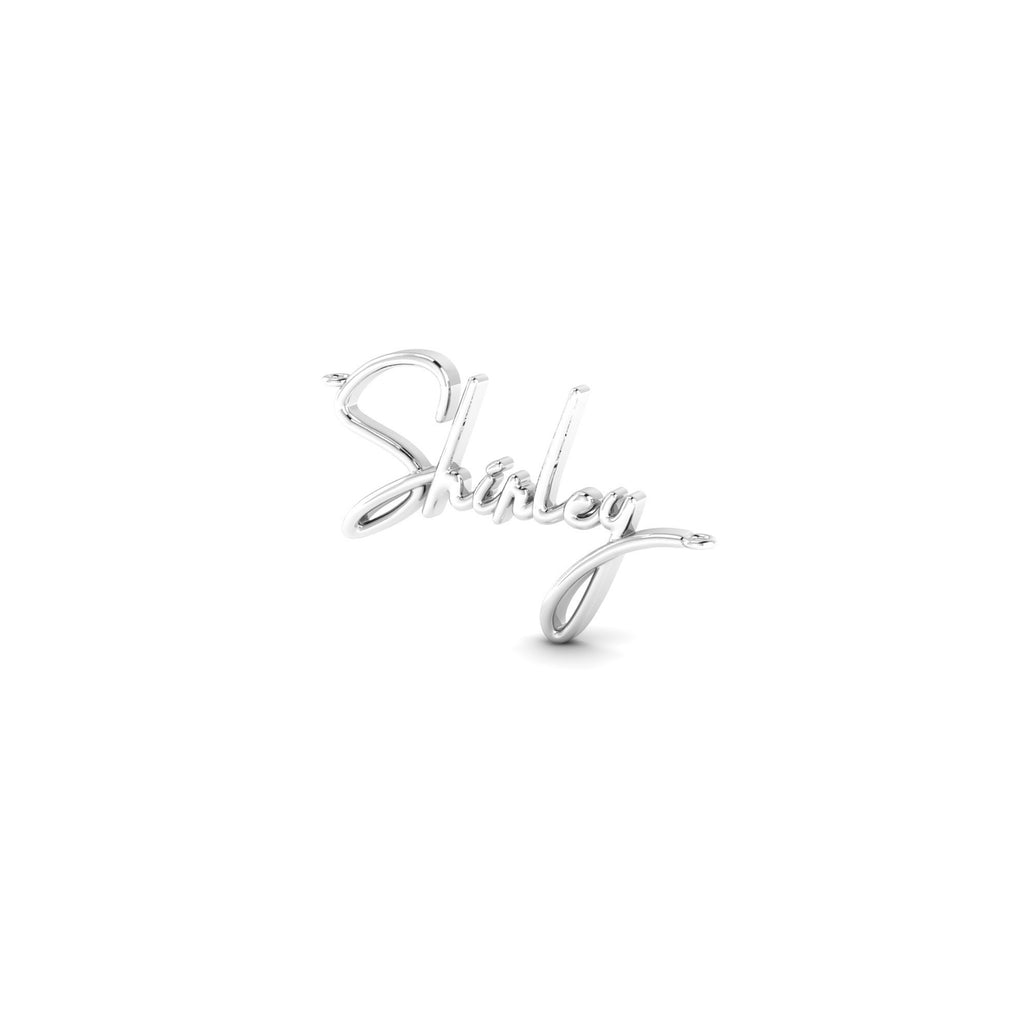 Own Your Name Necklace – Zodiac Silver with Hammered Chain