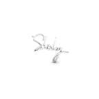 Own Your Name Necklace – Zodiac Silver with Hammered Chain