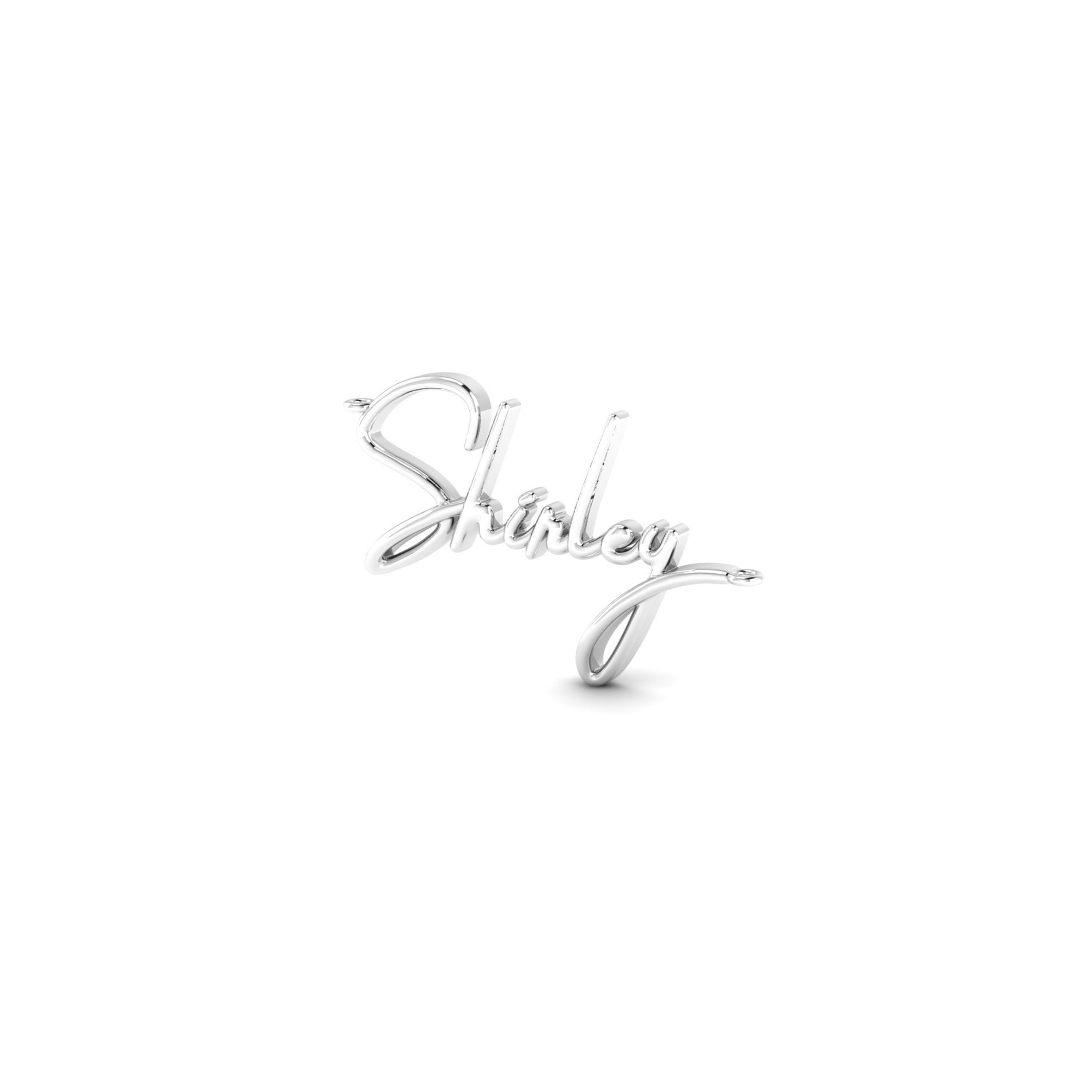 Own Your Name Necklace – Zodiac Silver with Hammered Chain