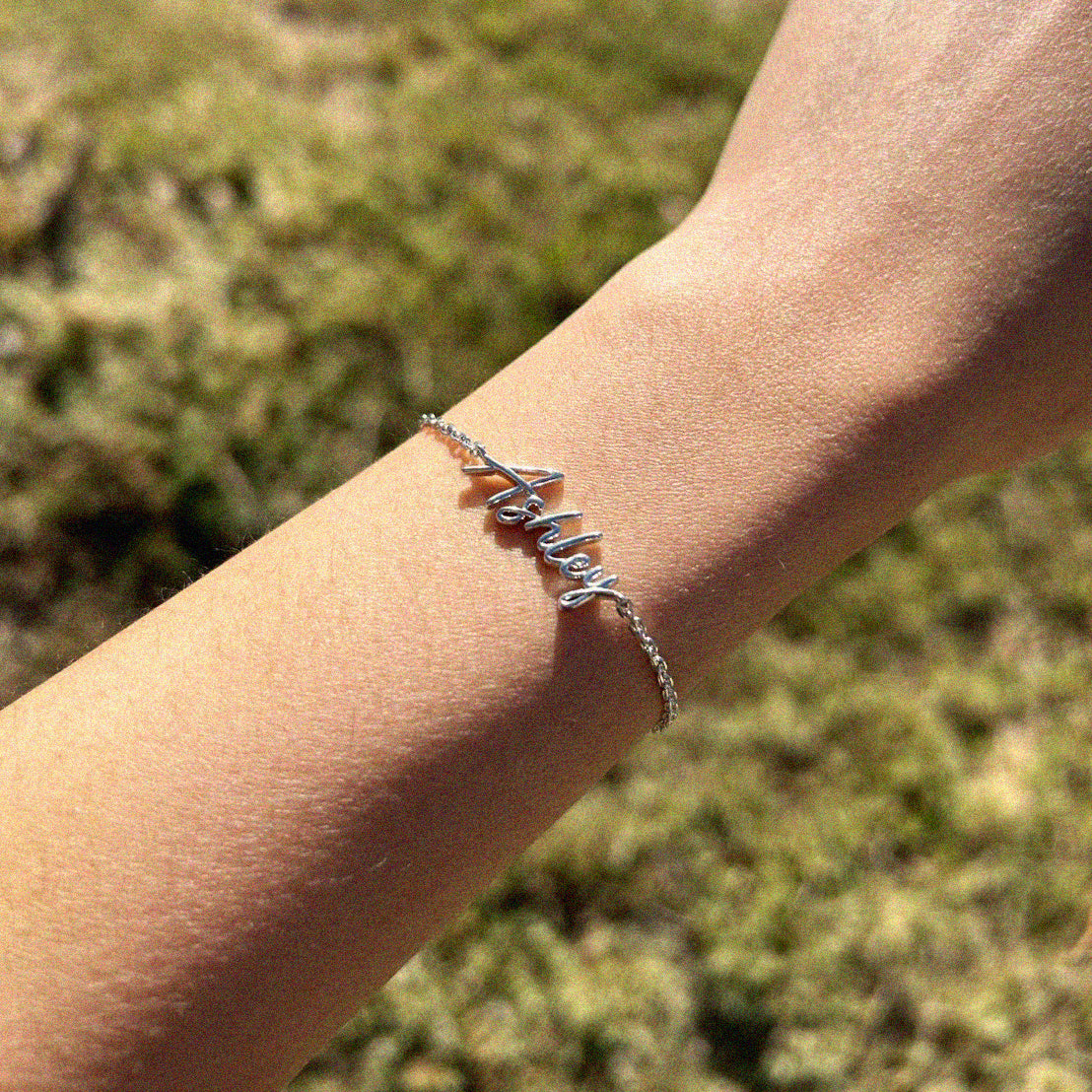 Own Your Name Bracelet – Zodiac Silver with Small Chain
