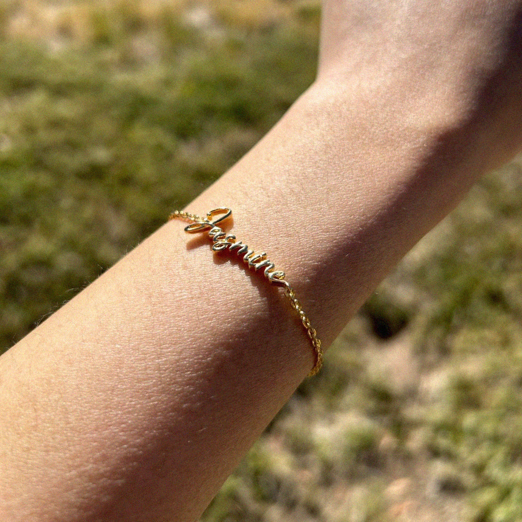 Own Your Name Bracelet – Zodiac Silver with Small Chain