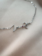 Sparkling Letters with Diamond 0.05-0.15 ct