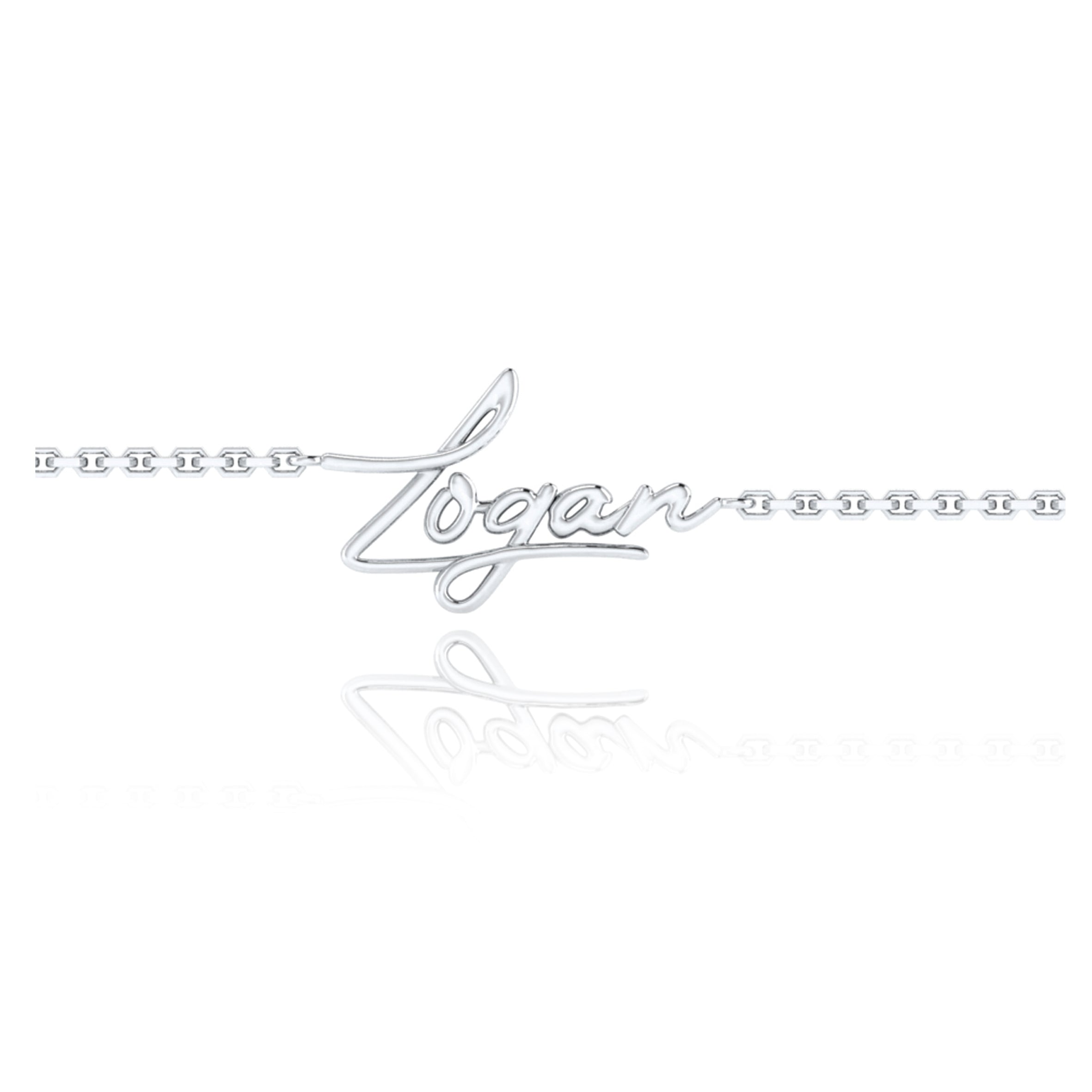 Own Your Name Bracelet – Zodiac Silver with Small Chain