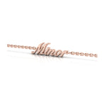 Own Your Name Bracelet – Zodiac Silver with Small Chain