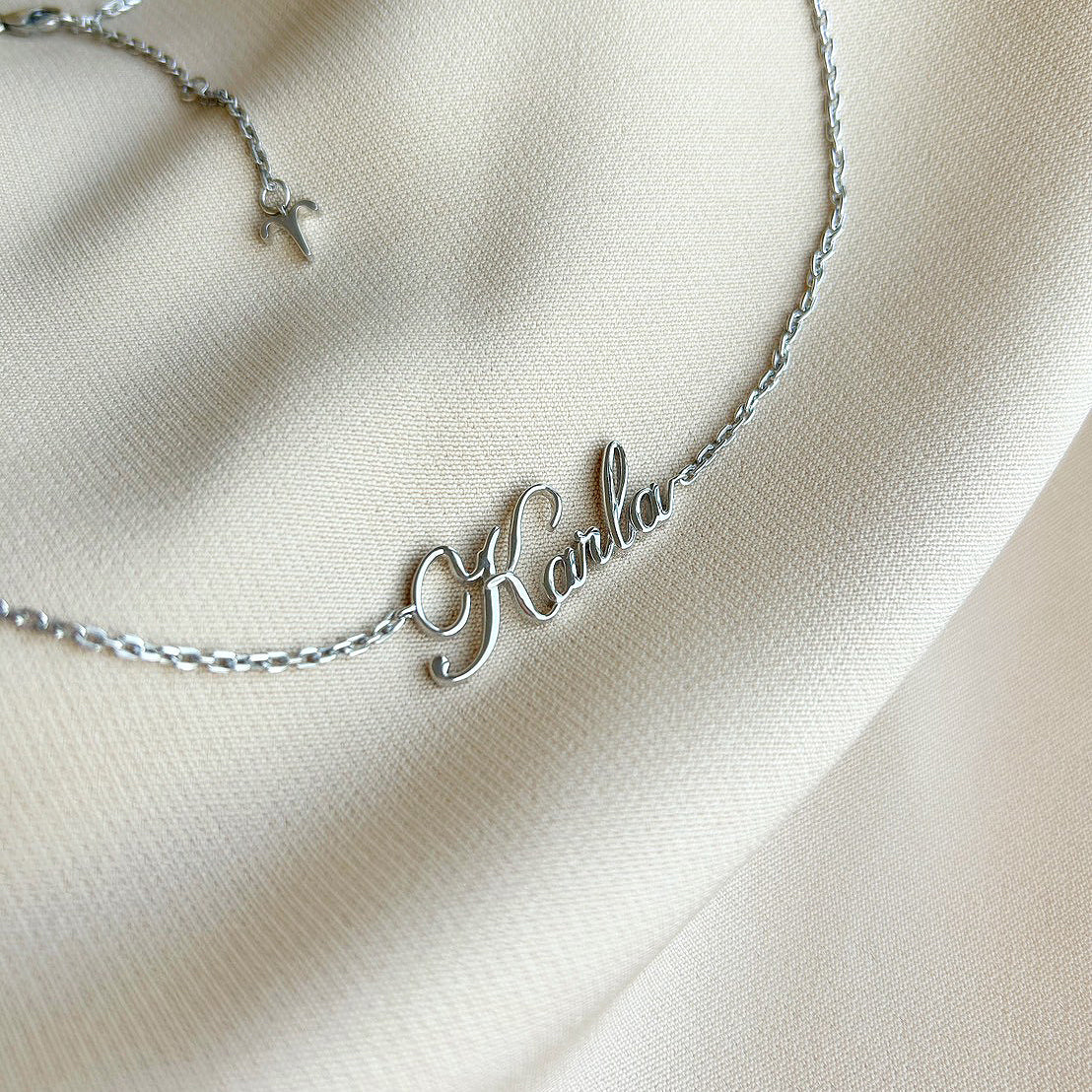 Own Your Name Necklace – Zodiac Silver with Small Chain