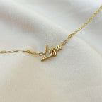 Own Your Name Bracelet – Zodiac Silver with Hammered Chain