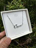 Own Your Name Bracelet – Zodiac Silver with Hammered Chain