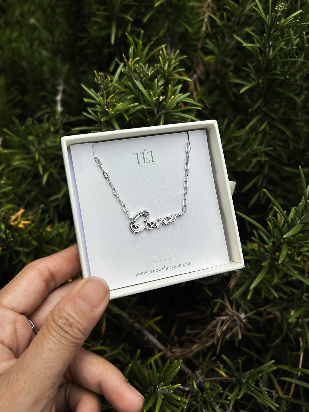 Own Your Name Bracelet – Zodiac Silver with Hammered Chain