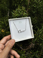 Own Your Name Bracelet – Zodiac Silver with Hammered Chain