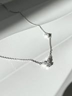 Butterfly Bloom Necklace with Diamond
