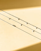 One Line Baguette Diamond Necklace