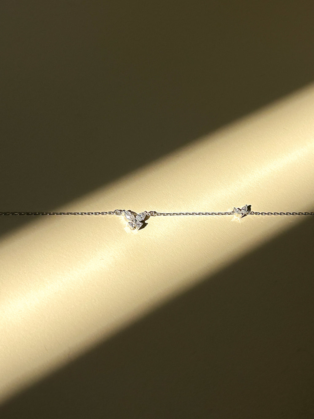 Butterfly Bloom Necklace with Diamond
