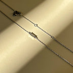 One Line Baguette Diamond Necklace