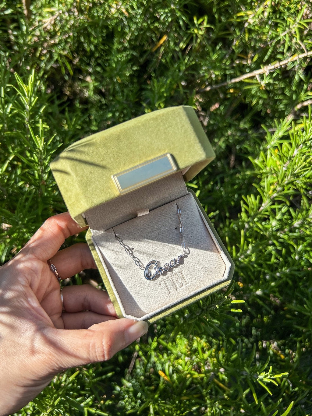 Own Your Name Bracelet – Zodiac Silver with Hammered Chain
