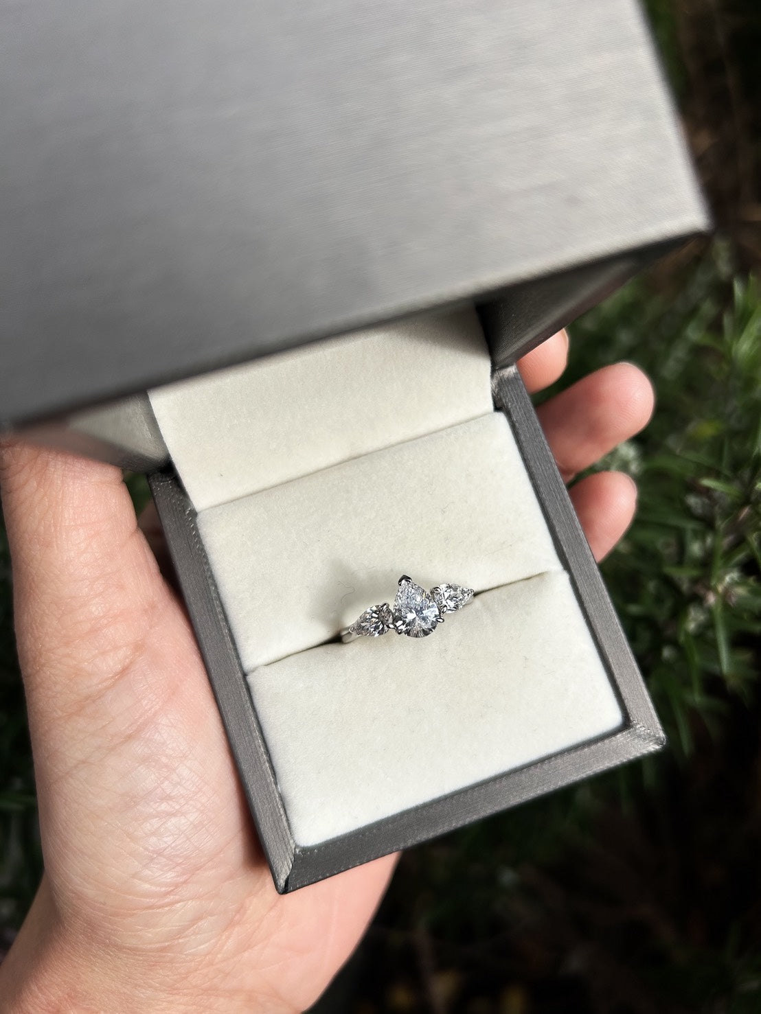 Pears Diamond Wedding Ring