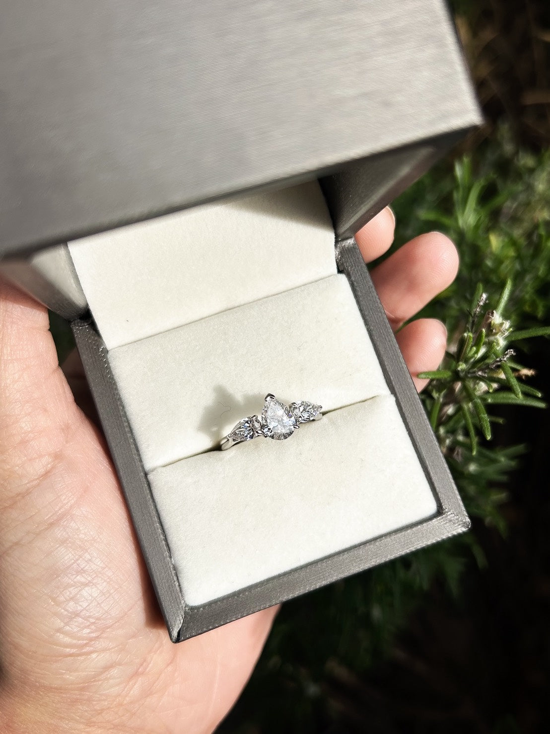 Pears Diamond Wedding Ring