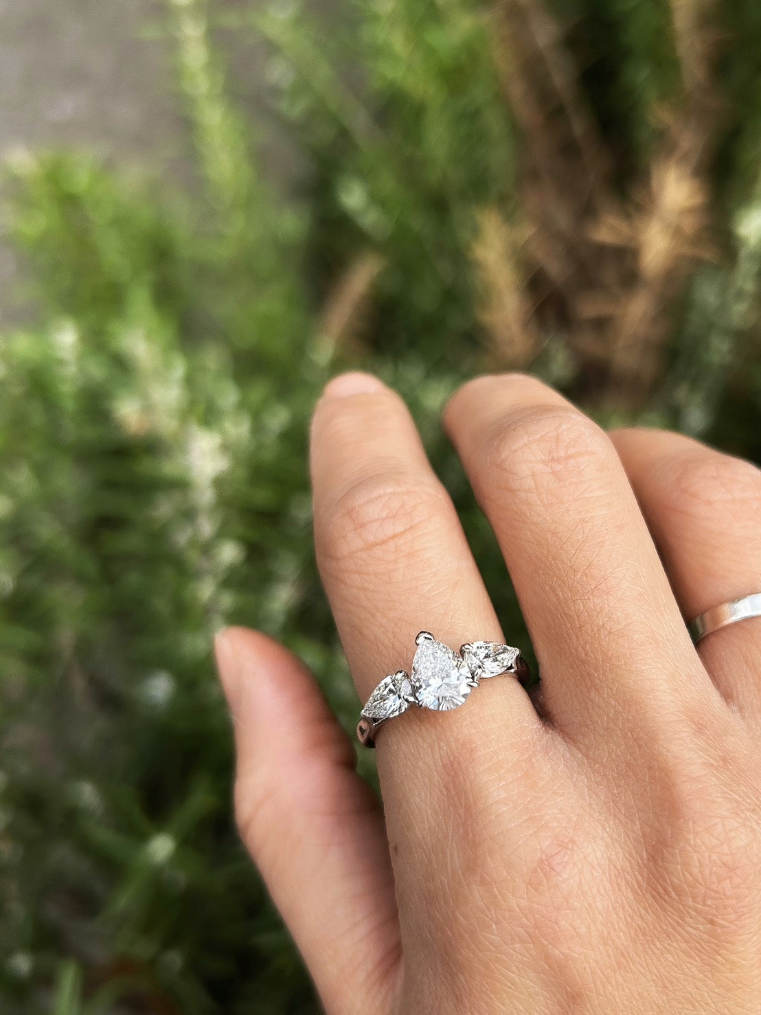 Pears Diamond Wedding Ring