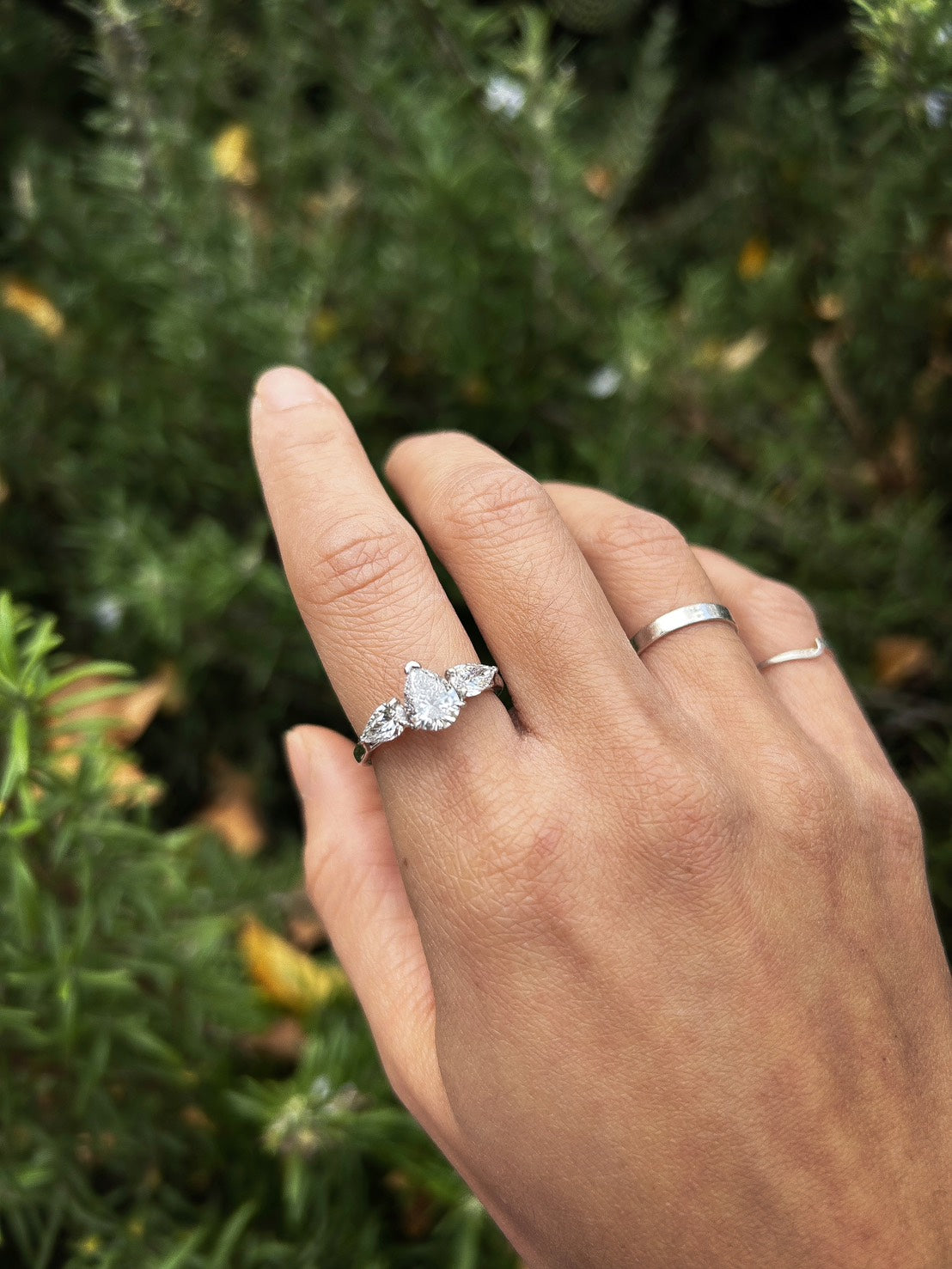 Pears Diamond Wedding Ring