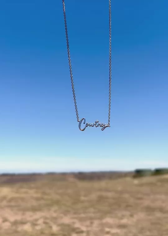 Own Your Name Necklace – Zodiac Silver with Small Chain